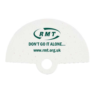 Seeded Paper Hand Fan