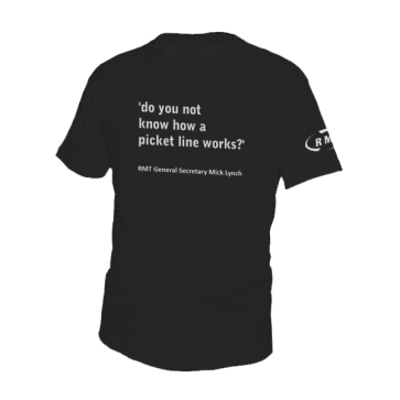 LIMITED EDITION "Picket Line" Black T-Shirt