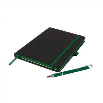 Edge Coloured Notebook and Pen Set A5