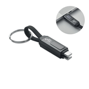 60W Charging and Data Cable with Keyring