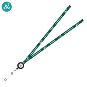 RPET Sublimation Badge Reel Lanyard 