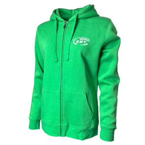 Women's Green Zip Hoodie