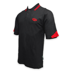 Men's Black/Red Twin-Tipped Polo Shirt 