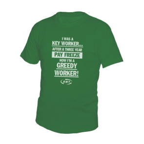 "I Was A KEY WORKER" Green T-Shirt