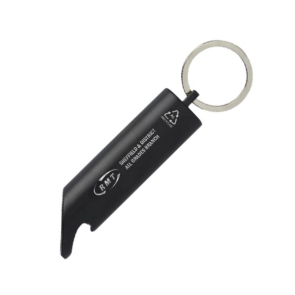 RCS Recycled Aluminium IPX LED Light And Bottle Opener With Keychain (Personalised)