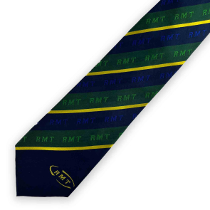 Navy/Blue/Yellow Tie - Striped Design